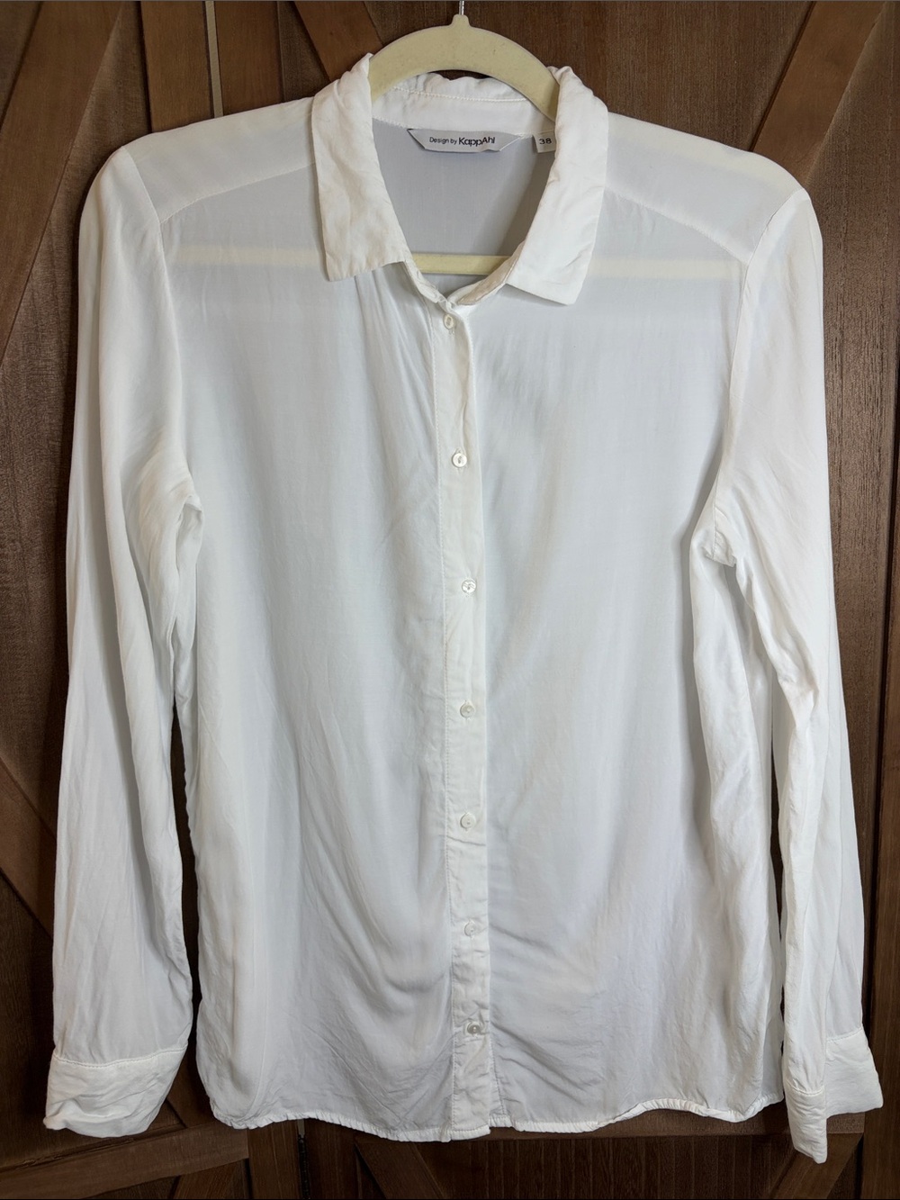 Design by KAPPAHL White Button-Down Long Sleeve Blouse Size 38 / US MEDIUM